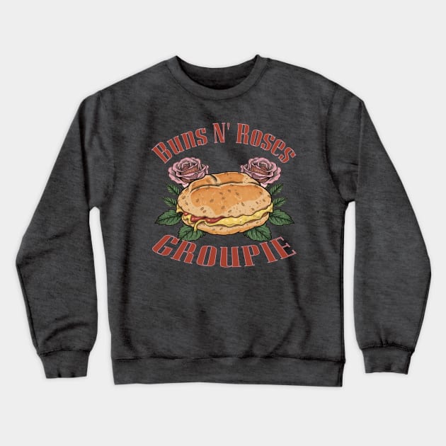 Buns N' Roses - Frog Sandwich Crewneck Sweatshirt by Debrawib